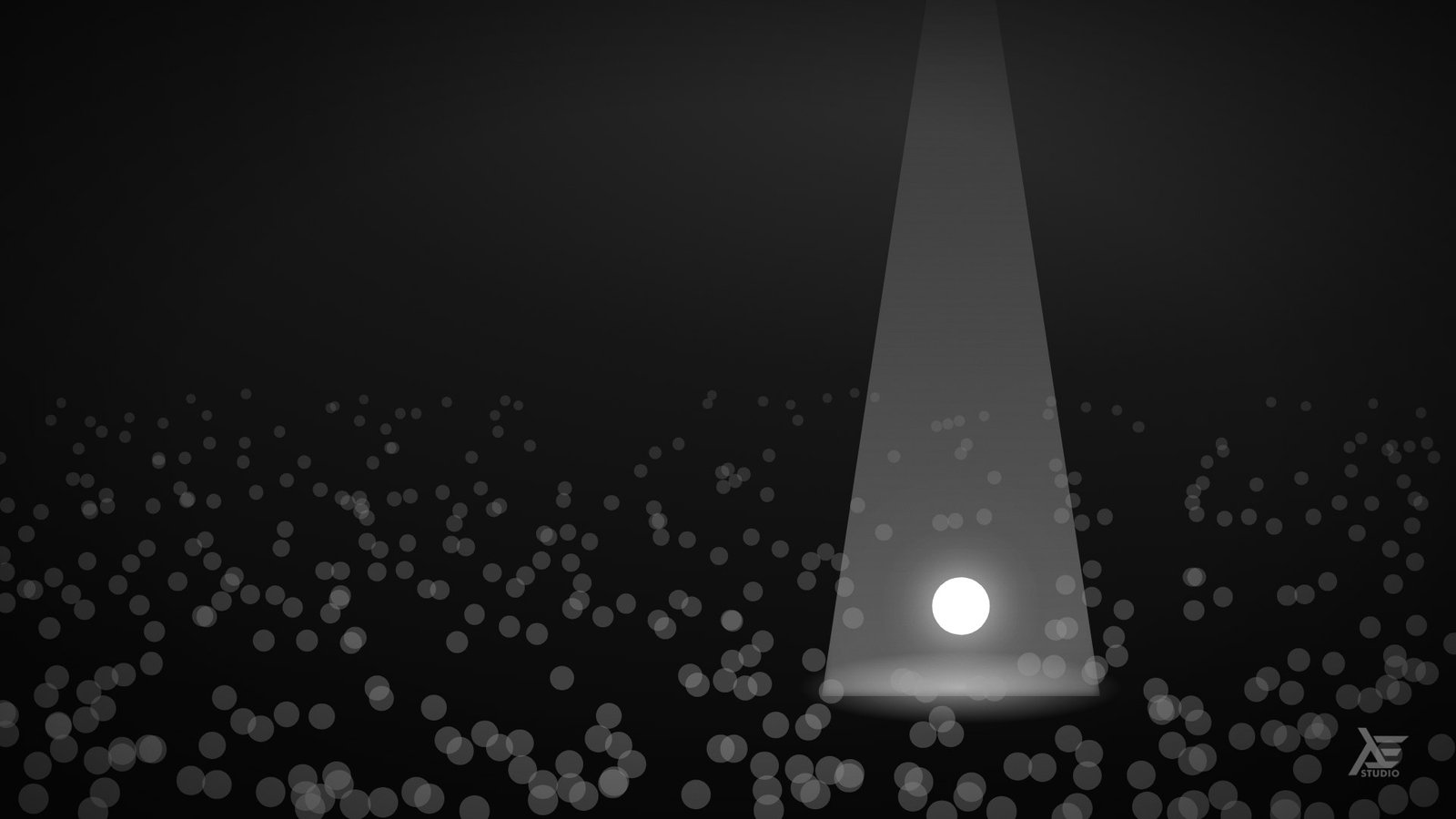 A spotlight picks one out of the crowd