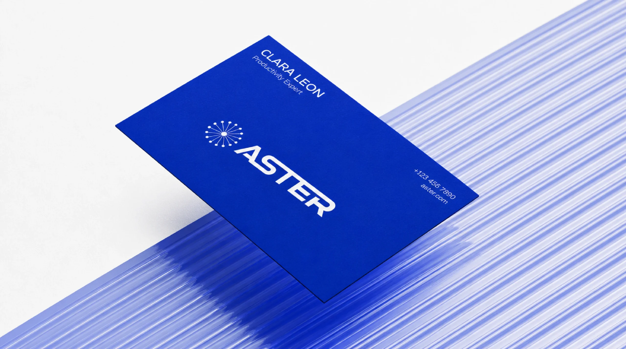 Aster business card