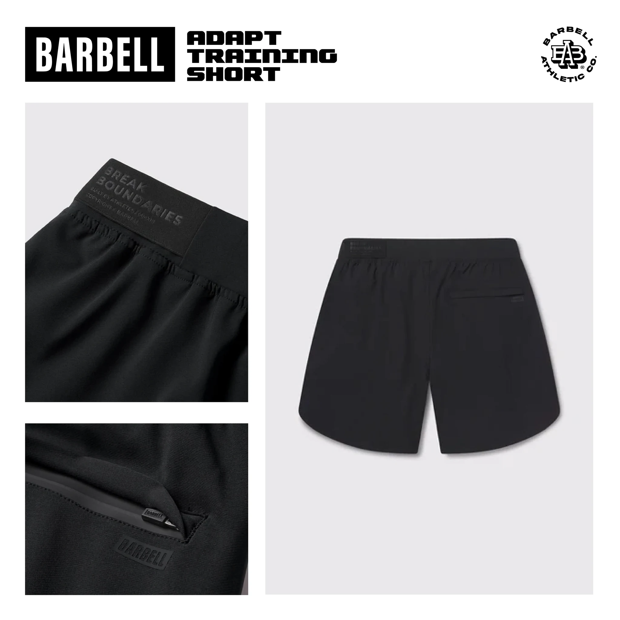 Barbell Adapt Training Short product detail slide